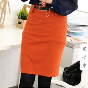 Orange skirt from Korea